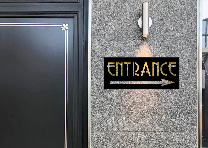 Custom Metal Logo Custom text Metal plate Outdoor sing