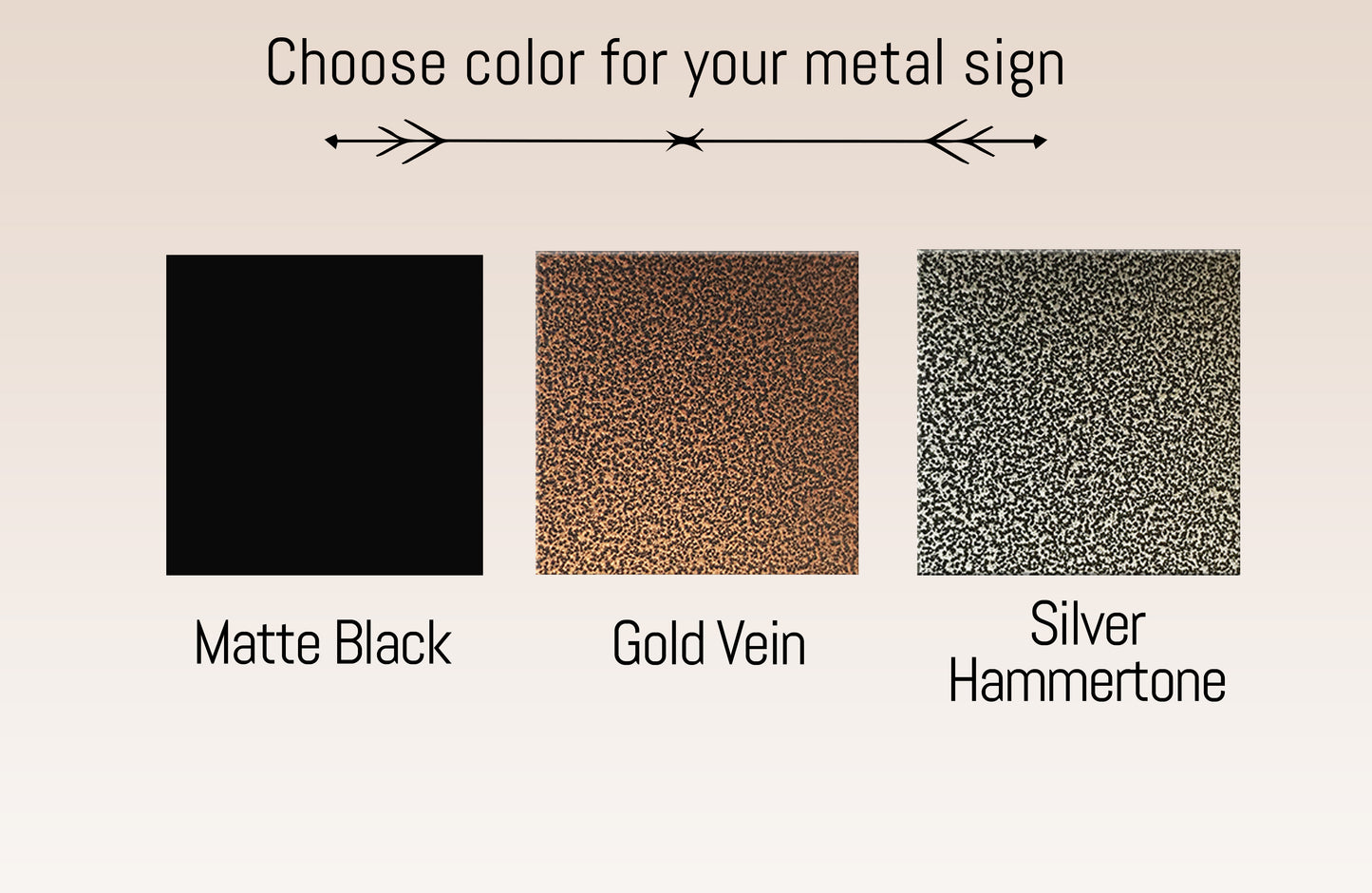 Metal Arrow Sign