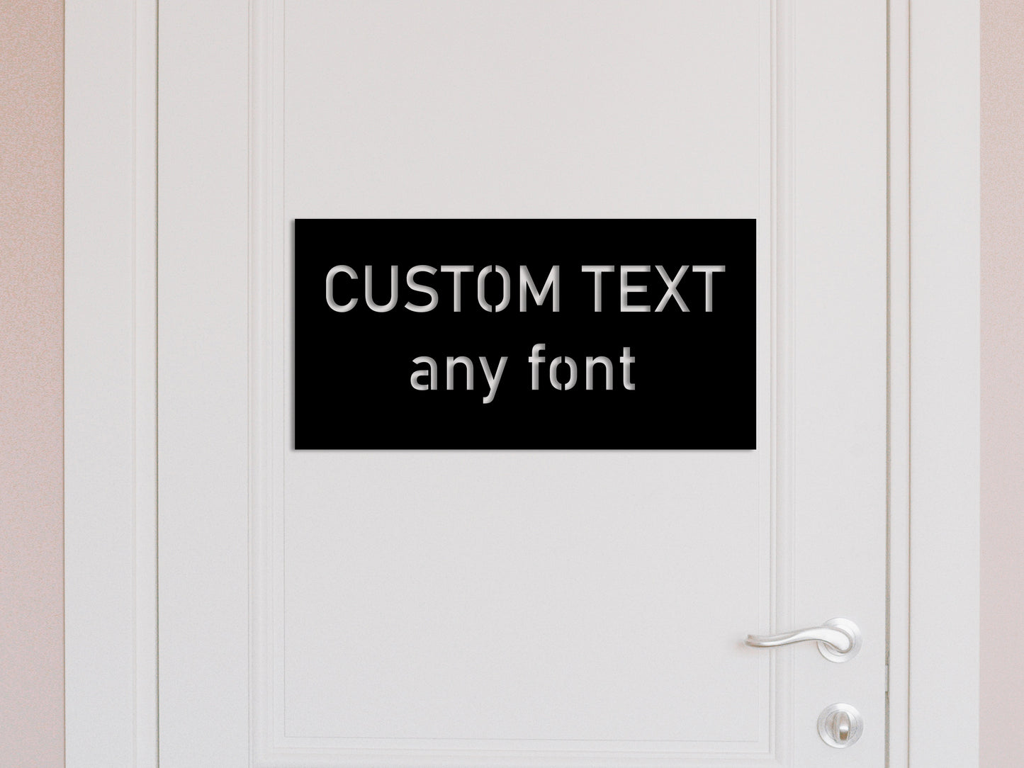 Custom Metal Logo Custom text Metal plate Outdoor sing
