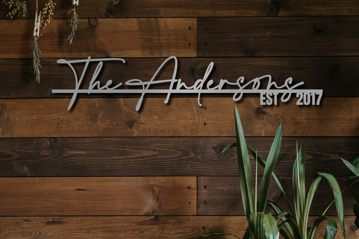 Metal sign personalize Personalized gift Custom metal sign Established date sign Metal family name sign Established Sign