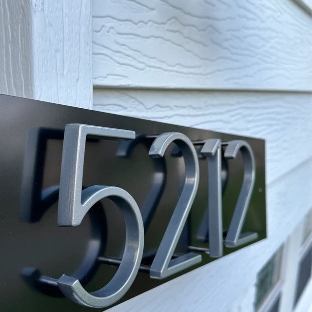 Address Sign| Modern Plaque | Vertical House Sign| residential sign |Custom Address Sign| Metal Numbers| Outdoor sign| House Sign| House Numbers