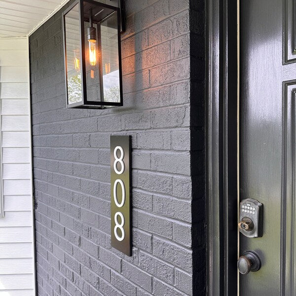 Modern House Numbers available Vertical and Horizontal direction House number plaque address plaque house numbers address sign